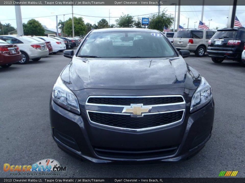 2013 Chevrolet Malibu LS Taupe Gray Metallic / Jet Black/Titanium Photo #2