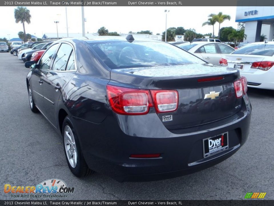 2013 Chevrolet Malibu LS Taupe Gray Metallic / Jet Black/Titanium Photo #4