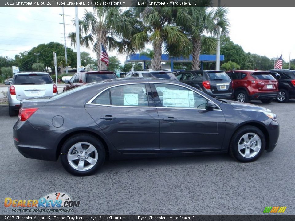 2013 Chevrolet Malibu LS Taupe Gray Metallic / Jet Black/Titanium Photo #6