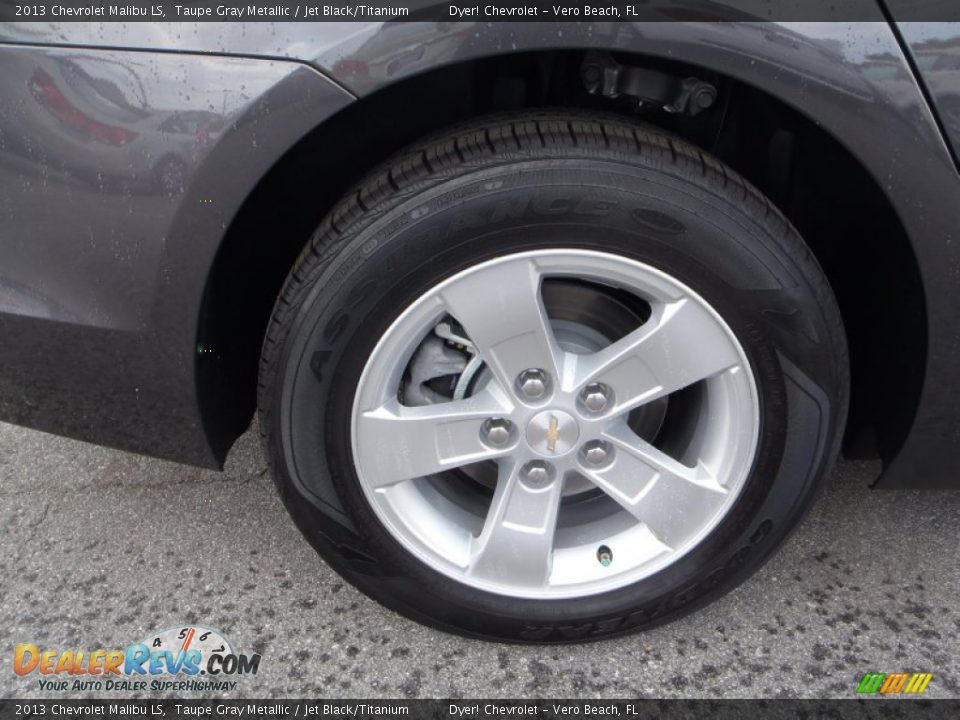 2013 Chevrolet Malibu LS Taupe Gray Metallic / Jet Black/Titanium Photo #7