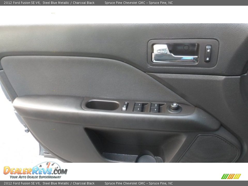 2012 Ford Fusion SE V6 Steel Blue Metallic / Charcoal Black Photo #8