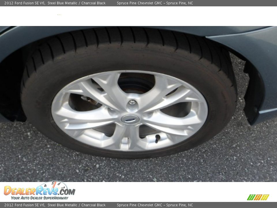 2012 Ford Fusion SE V6 Steel Blue Metallic / Charcoal Black Photo #10