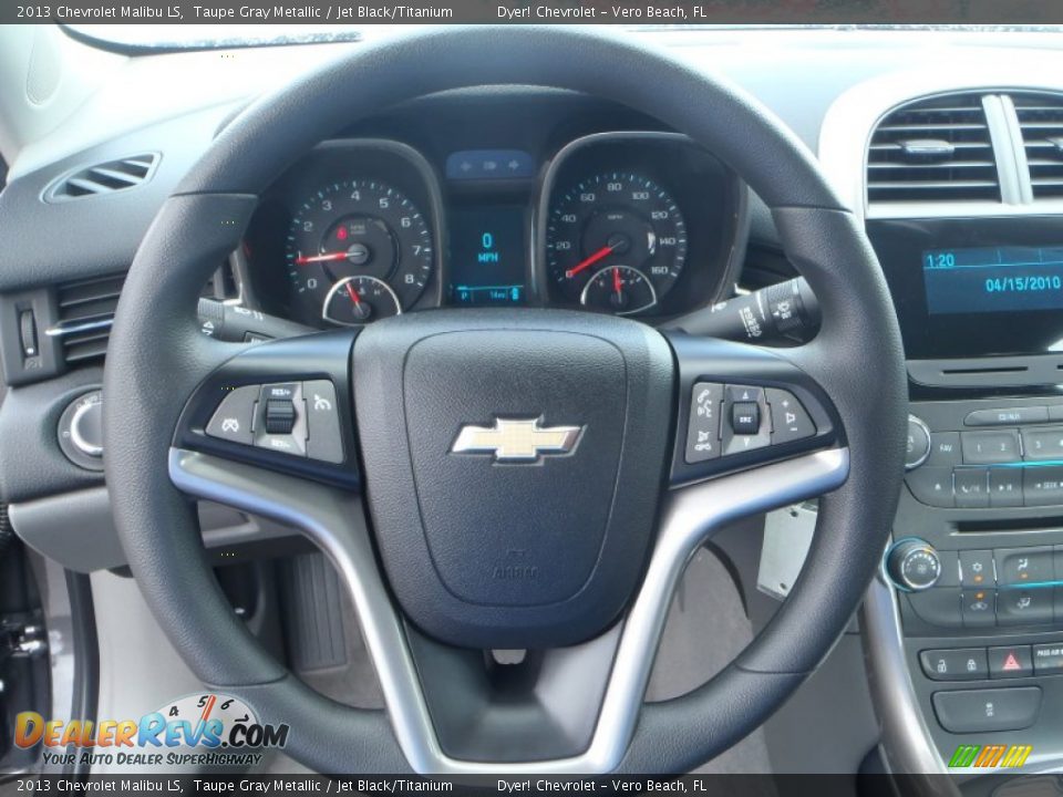 2013 Chevrolet Malibu LS Taupe Gray Metallic / Jet Black/Titanium Photo #11
