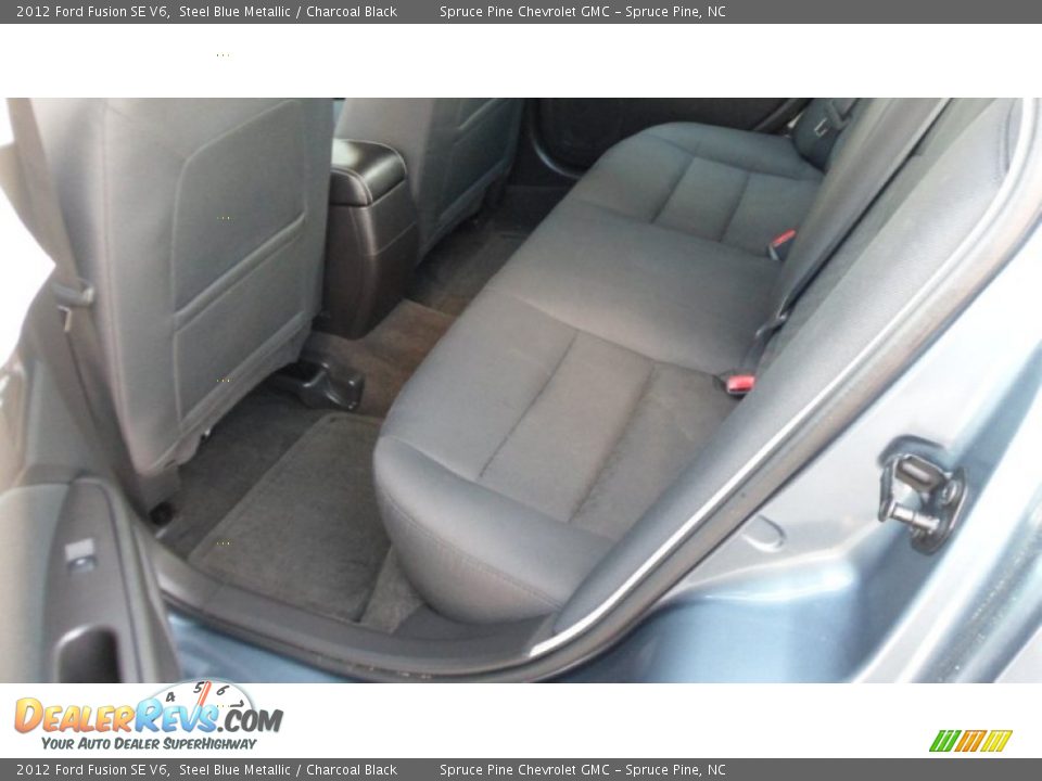 2012 Ford Fusion SE V6 Steel Blue Metallic / Charcoal Black Photo #12