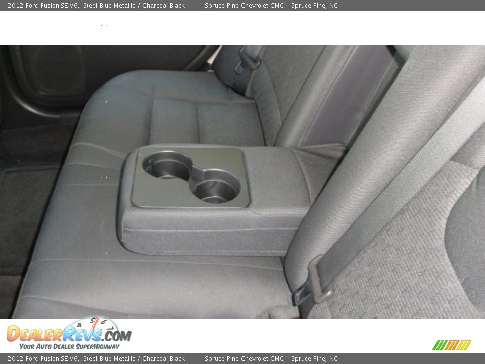 2012 Ford Fusion SE V6 Steel Blue Metallic / Charcoal Black Photo #17