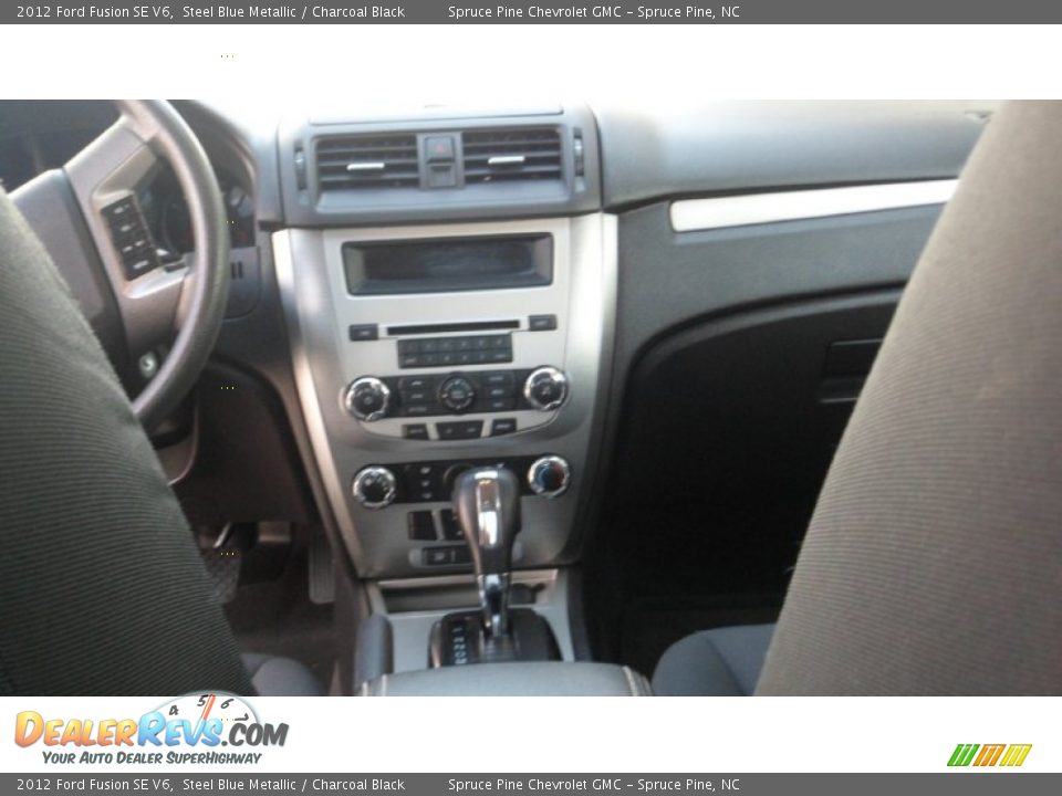 2012 Ford Fusion SE V6 Steel Blue Metallic / Charcoal Black Photo #18