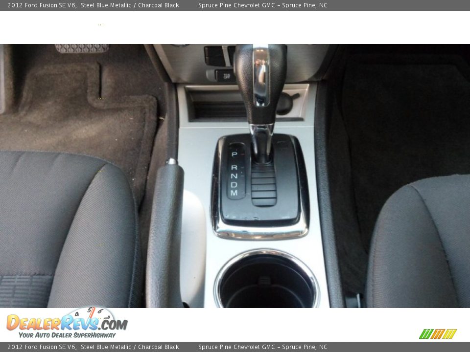 2012 Ford Fusion SE V6 Steel Blue Metallic / Charcoal Black Photo #21