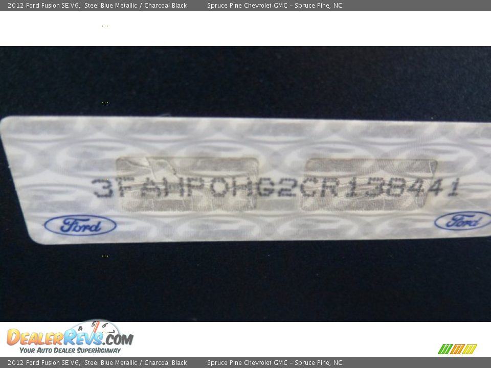 2012 Ford Fusion SE V6 Steel Blue Metallic / Charcoal Black Photo #28