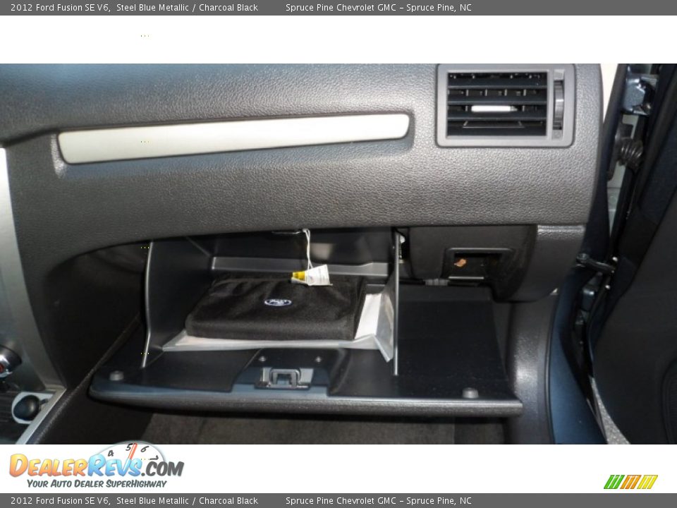 2012 Ford Fusion SE V6 Steel Blue Metallic / Charcoal Black Photo #32