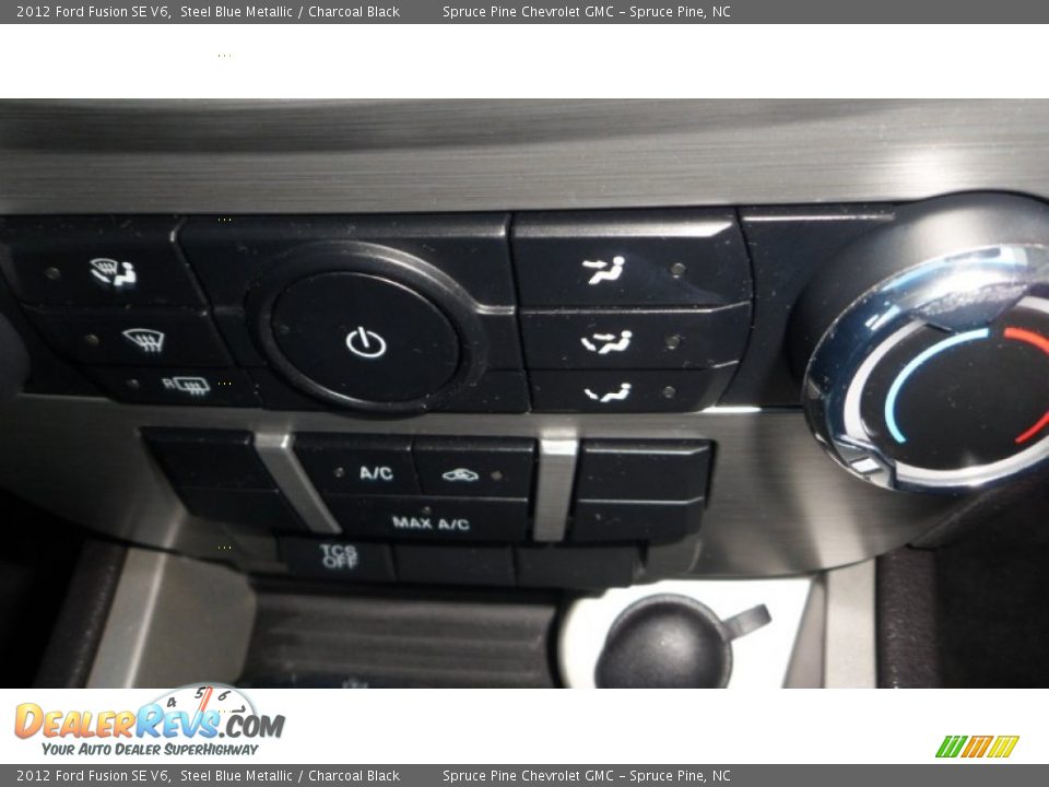 2012 Ford Fusion SE V6 Steel Blue Metallic / Charcoal Black Photo #33