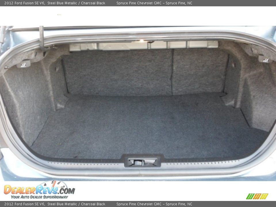 2012 Ford Fusion SE V6 Steel Blue Metallic / Charcoal Black Photo #34