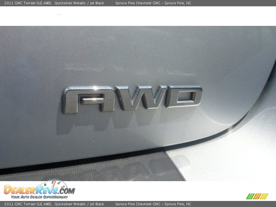 2011 GMC Terrain SLE AWD Quicksilver Metallic / Jet Black Photo #8