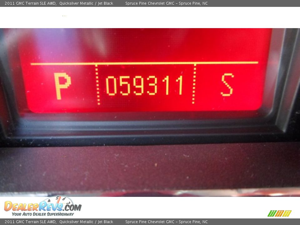 2011 GMC Terrain SLE AWD Quicksilver Metallic / Jet Black Photo #24