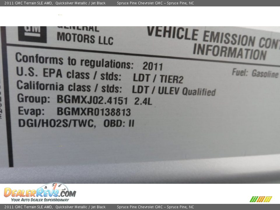 2011 GMC Terrain SLE AWD Quicksilver Metallic / Jet Black Photo #29