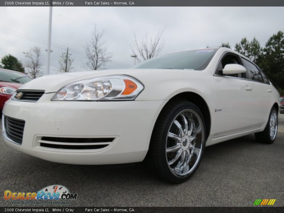 2008 Chevrolet Impala LS White / Gray Photo #1