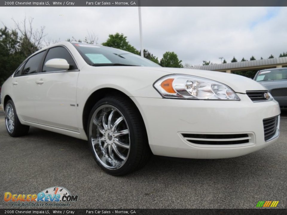 2008 Chevrolet Impala LS White / Gray Photo #4