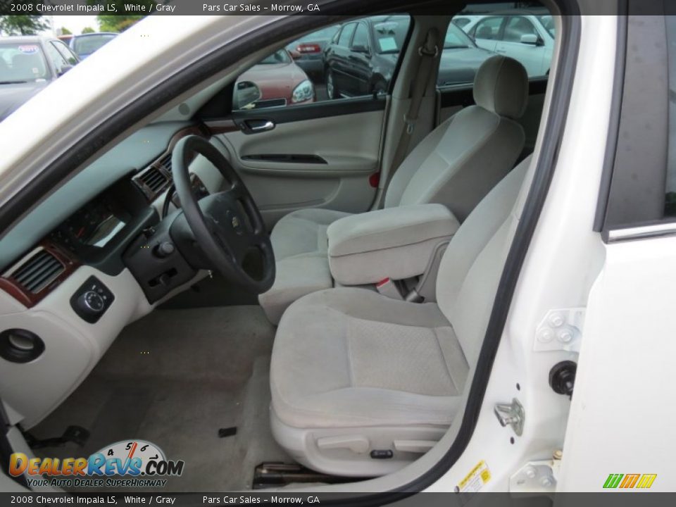 2008 Chevrolet Impala LS White / Gray Photo #6
