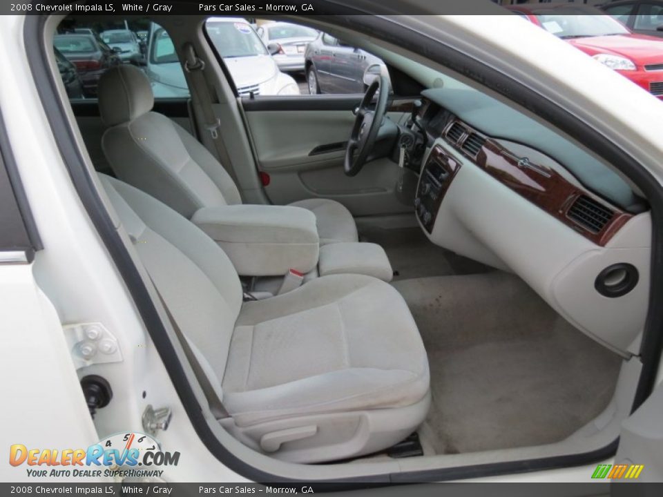 2008 Chevrolet Impala LS White / Gray Photo #12