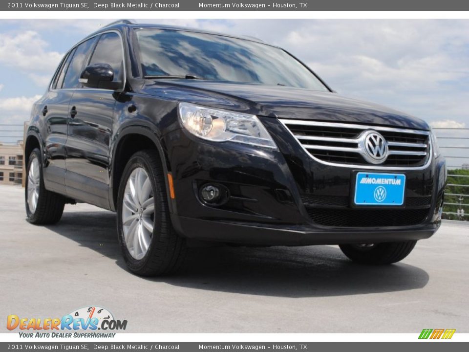 2011 Volkswagen Tiguan SE Deep Black Metallic / Charcoal Photo #1