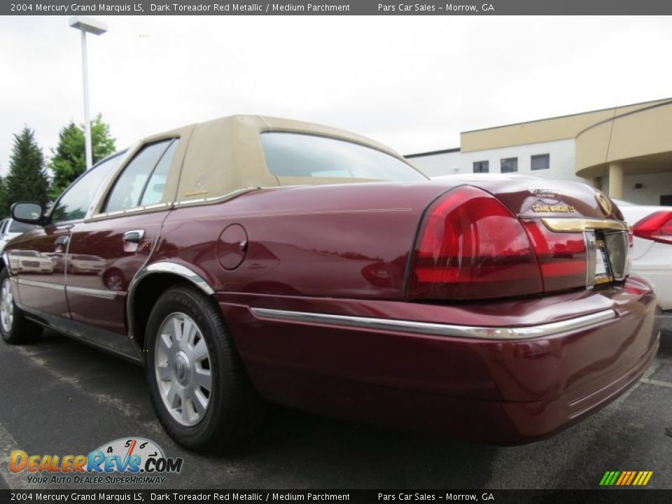 2004 Mercury Grand Marquis LS Dark Toreador Red Metallic / Medium Parchment Photo #2