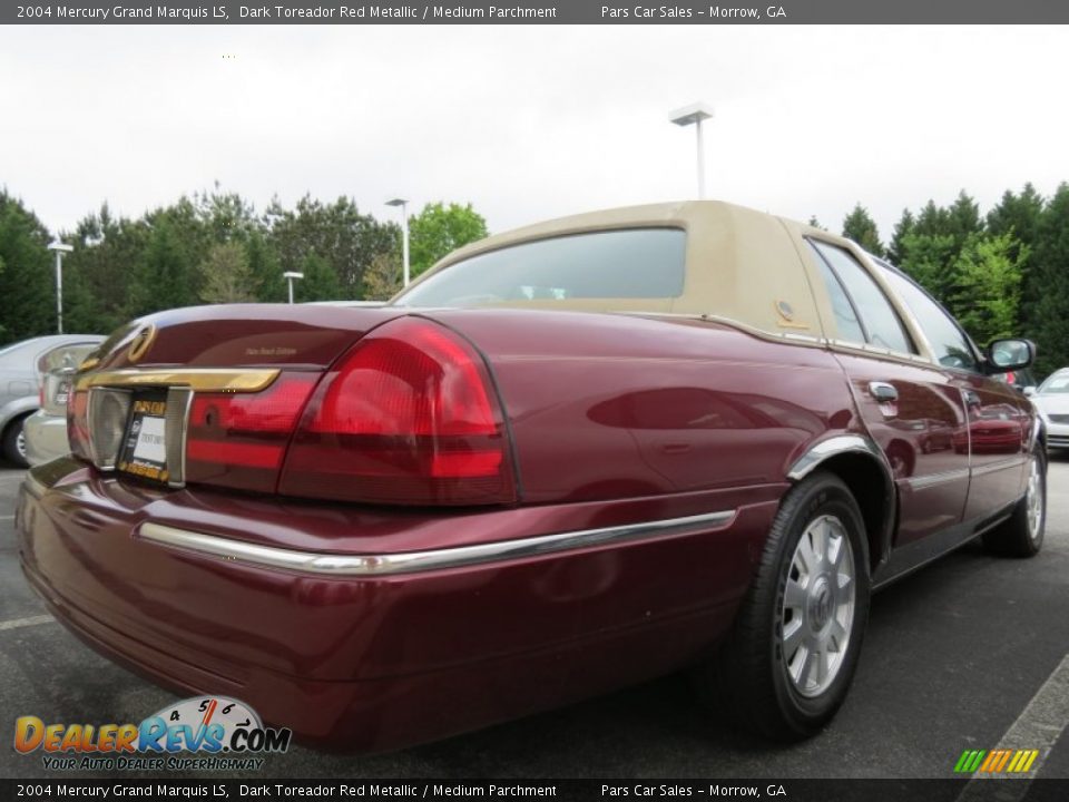 2004 Mercury Grand Marquis LS Dark Toreador Red Metallic / Medium Parchment Photo #3