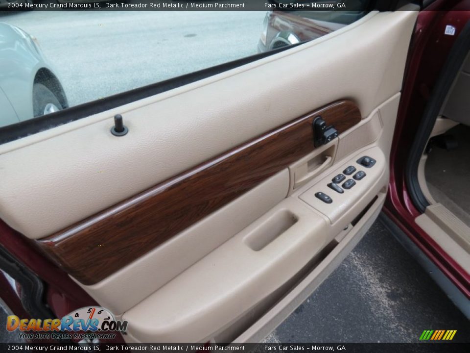 2004 Mercury Grand Marquis LS Dark Toreador Red Metallic / Medium Parchment Photo #7