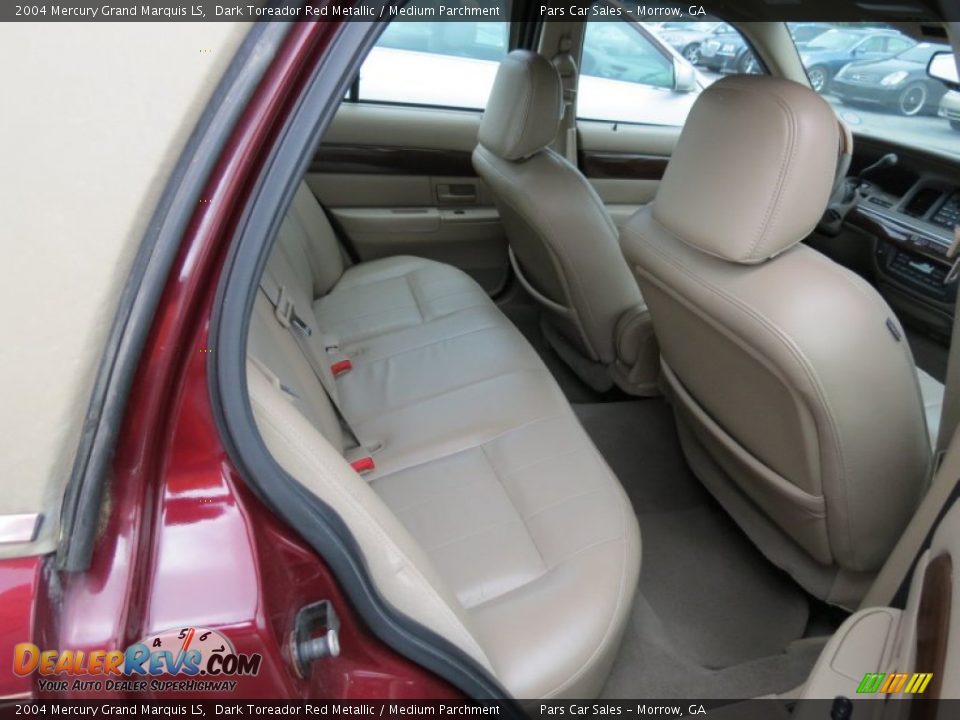 2004 Mercury Grand Marquis LS Dark Toreador Red Metallic / Medium Parchment Photo #11