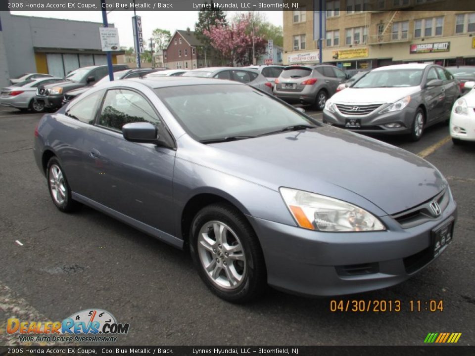 2006 Honda Accord EX Coupe Cool Blue Metallic / Black Photo #2