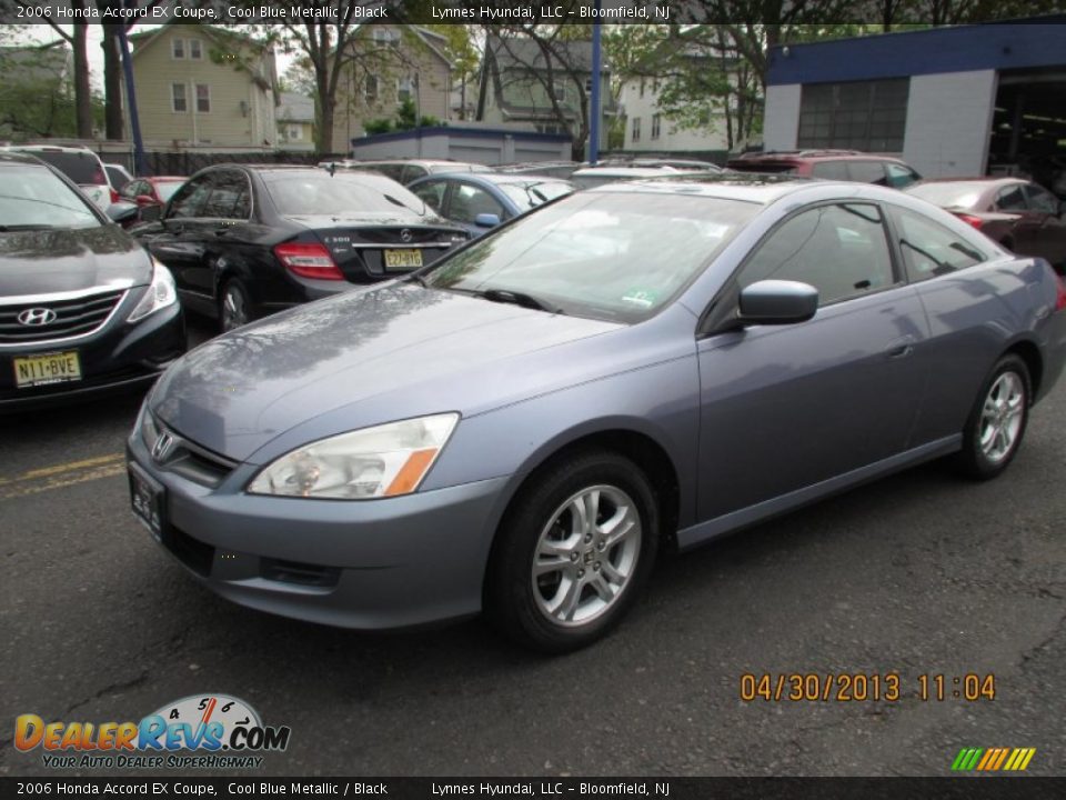 2006 Honda Accord EX Coupe Cool Blue Metallic / Black Photo #3