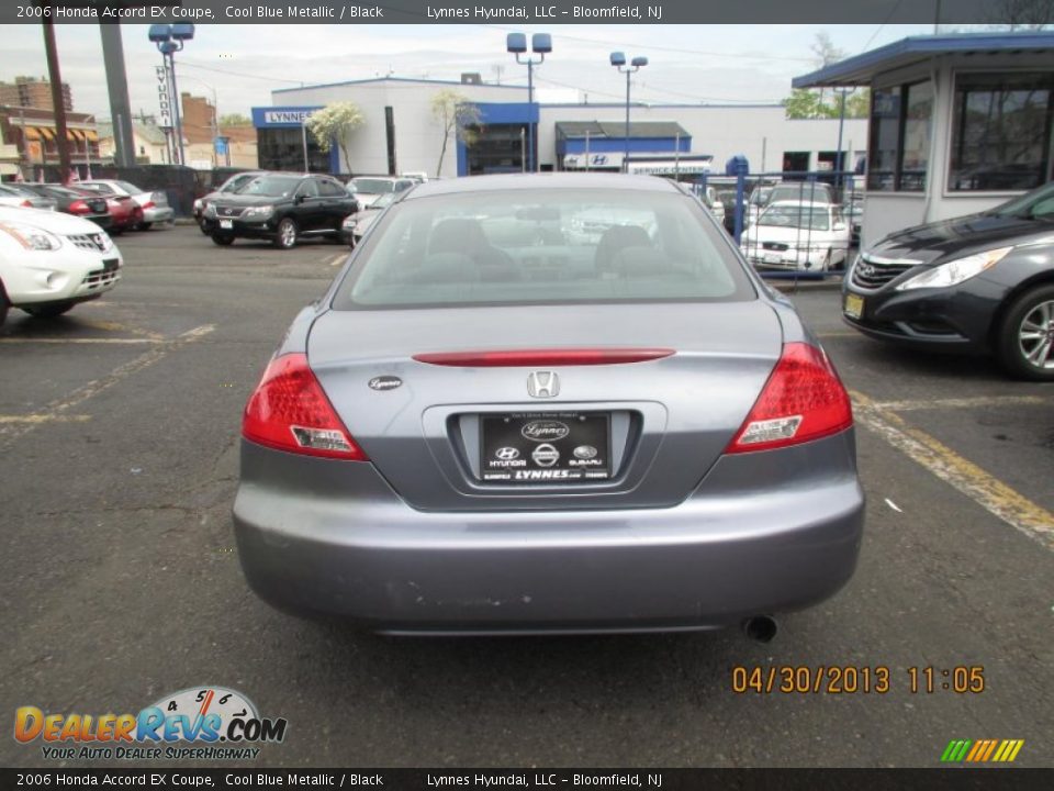 2006 Honda Accord EX Coupe Cool Blue Metallic / Black Photo #4