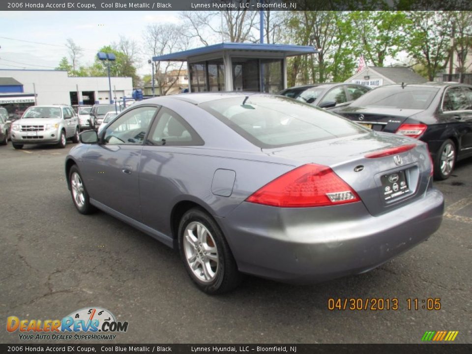 2006 Honda Accord EX Coupe Cool Blue Metallic / Black Photo #5
