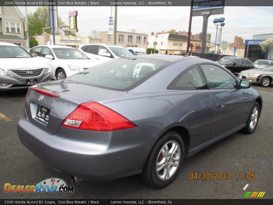 2006 Honda Accord EX Coupe Cool Blue Metallic / Black Photo #6