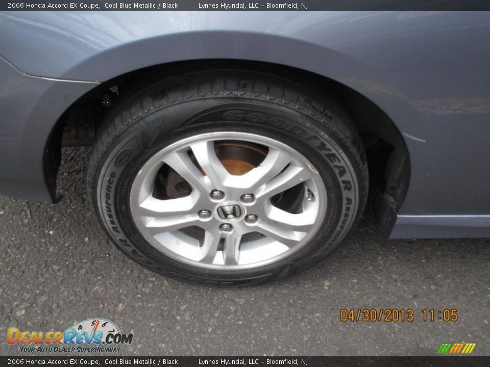 2006 Honda Accord EX Coupe Cool Blue Metallic / Black Photo #7
