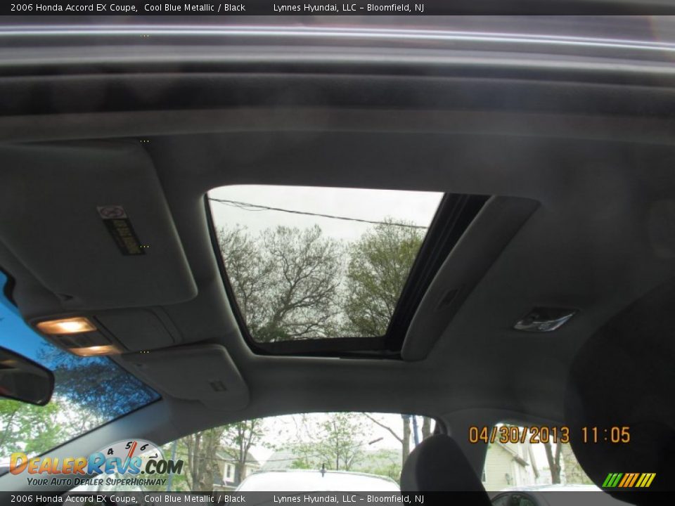 2006 Honda Accord EX Coupe Cool Blue Metallic / Black Photo #10