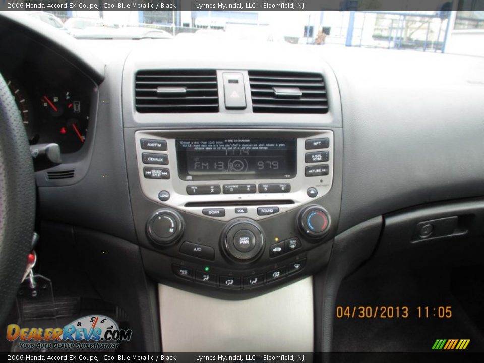 2006 Honda Accord EX Coupe Cool Blue Metallic / Black Photo #11