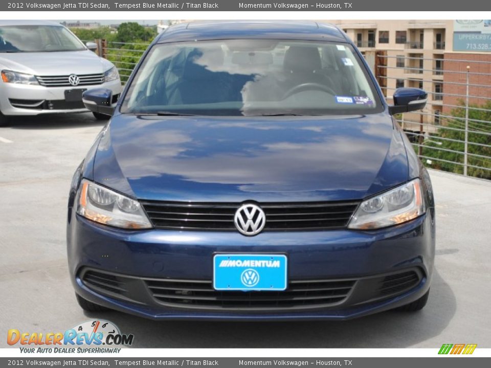 2012 Volkswagen Jetta TDI Sedan Tempest Blue Metallic / Titan Black Photo #2