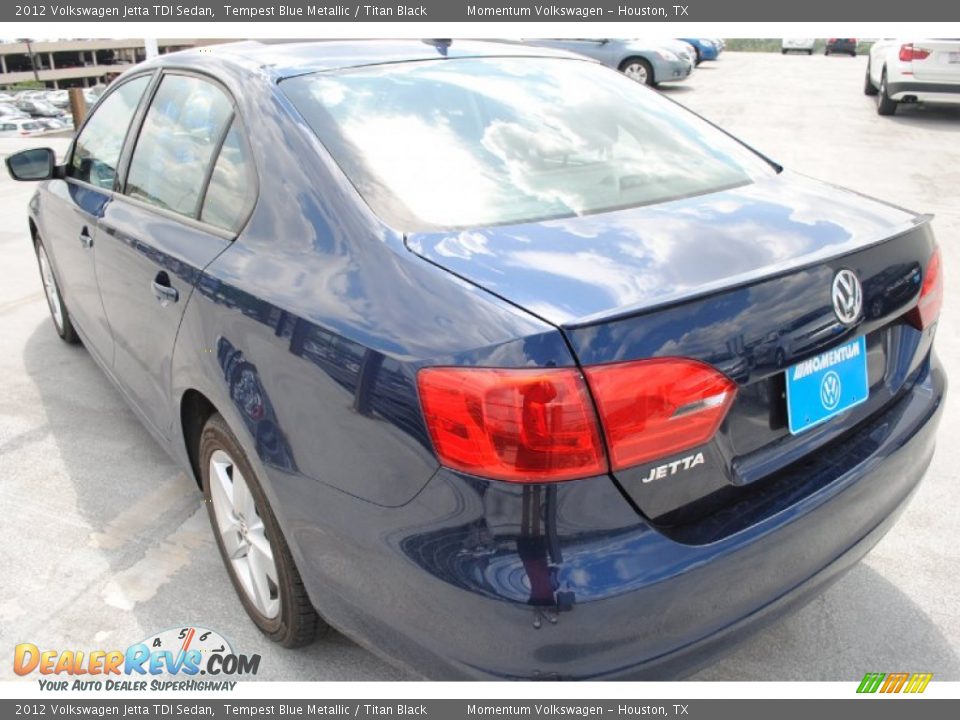 2012 Volkswagen Jetta TDI Sedan Tempest Blue Metallic / Titan Black Photo #5