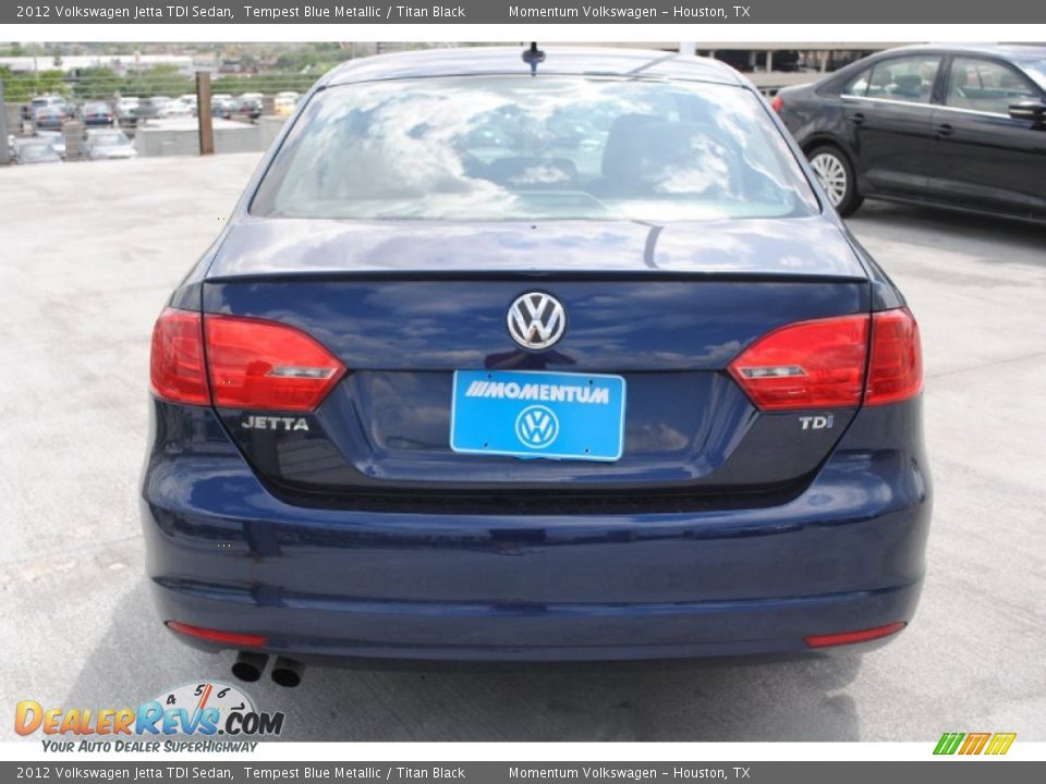 2012 Volkswagen Jetta TDI Sedan Tempest Blue Metallic / Titan Black Photo #6