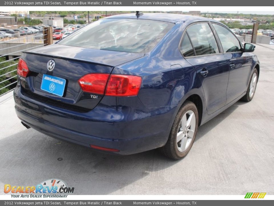 2012 Volkswagen Jetta TDI Sedan Tempest Blue Metallic / Titan Black Photo #7