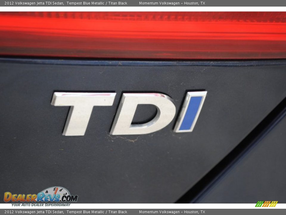 2012 Volkswagen Jetta TDI Sedan Tempest Blue Metallic / Titan Black Photo #9