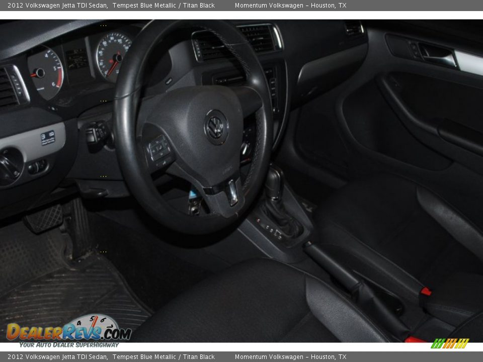 2012 Volkswagen Jetta TDI Sedan Tempest Blue Metallic / Titan Black Photo #11