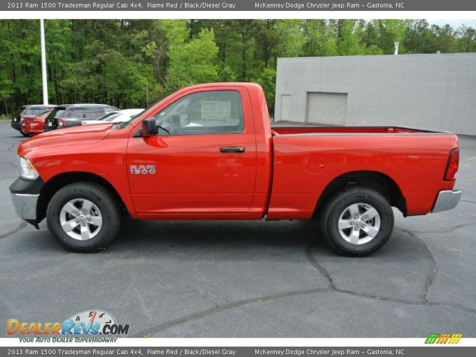 Flame Red 2013 Ram 1500 Tradesman Regular Cab 4x4 Photo #3