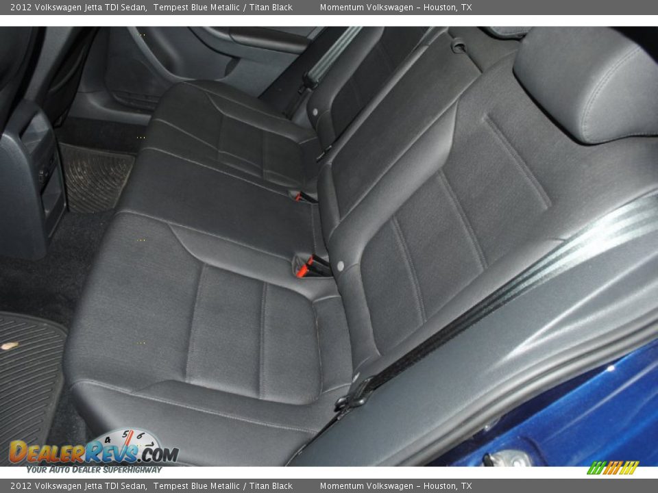 2012 Volkswagen Jetta TDI Sedan Tempest Blue Metallic / Titan Black Photo #22