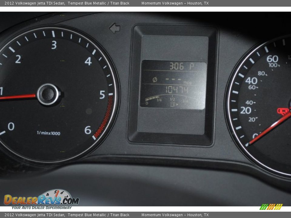 2012 Volkswagen Jetta TDI Sedan Tempest Blue Metallic / Titan Black Photo #26