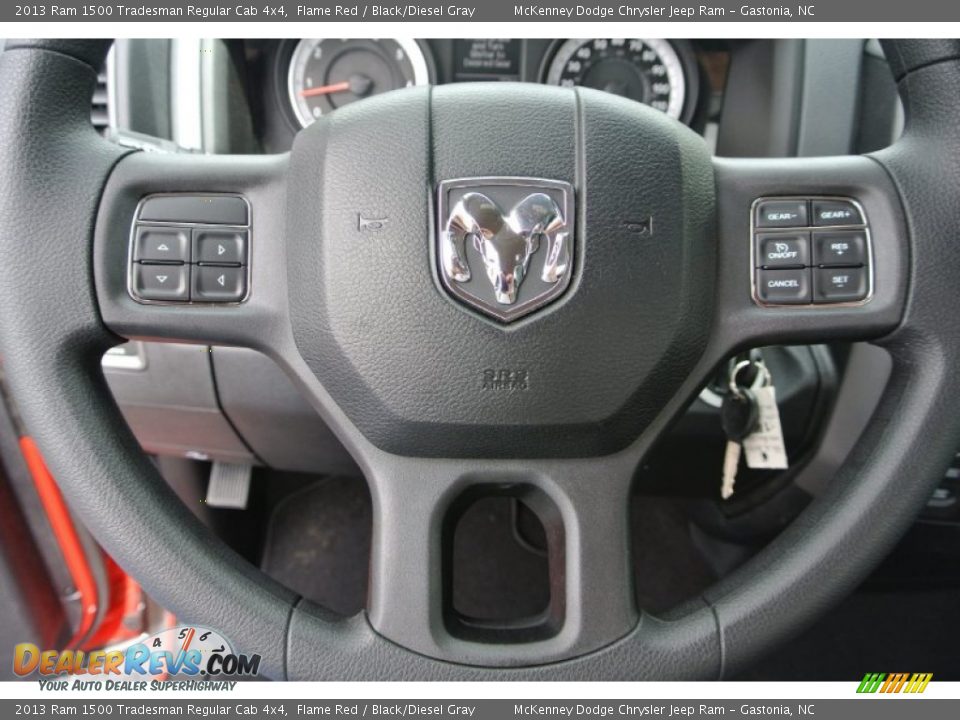2013 Ram 1500 Tradesman Regular Cab 4x4 Steering Wheel Photo #16