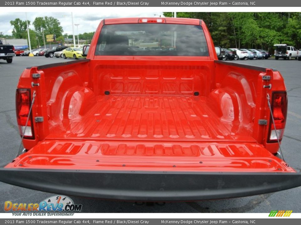 2013 Ram 1500 Tradesman Regular Cab 4x4 Flame Red / Black/Diesel Gray Photo #18