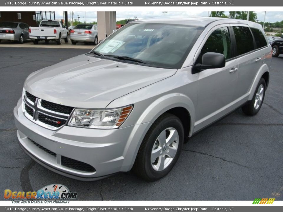 2013 Dodge Journey American Value Package Bright Silver Metallic / Black Photo #2