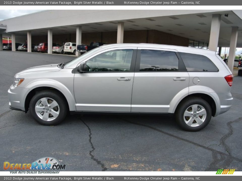 2013 Dodge Journey American Value Package Bright Silver Metallic / Black Photo #3