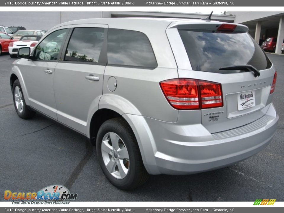2013 Dodge Journey American Value Package Bright Silver Metallic / Black Photo #4