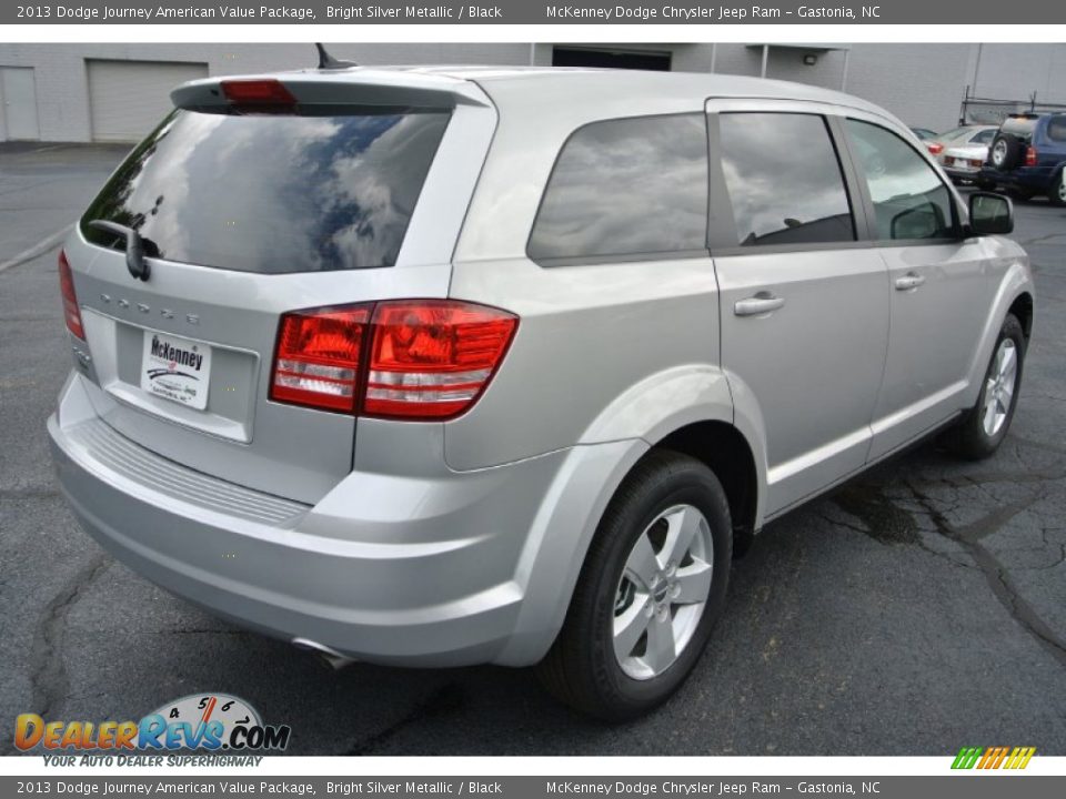 2013 Dodge Journey American Value Package Bright Silver Metallic / Black Photo #5